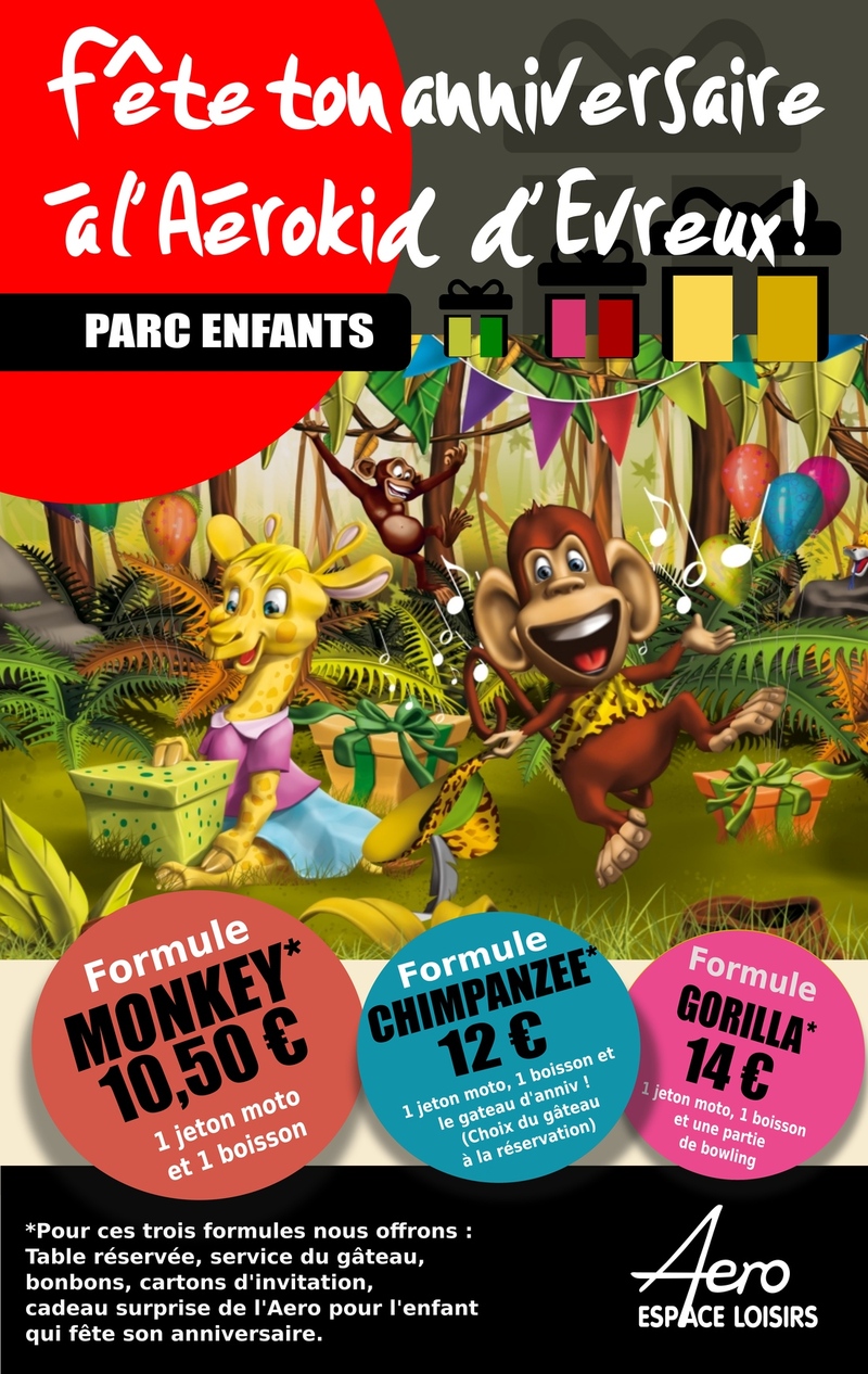 anniversaire dans parc enfants evreux